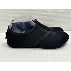 FitKicks Classic Active Lifestyle Shoes Black Foldable Travel Yoga Size S